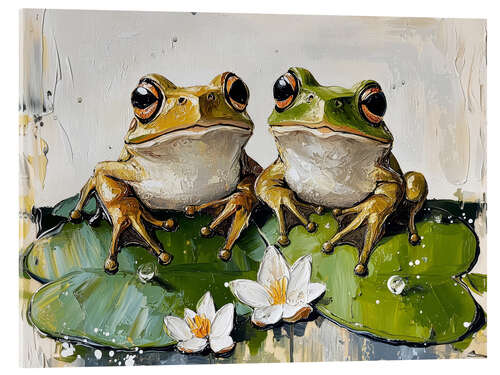 Tableau en verre acrylique Croak & Cuddle