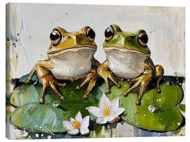 Canvas print Croak &amp; Cuddle - DejaReve