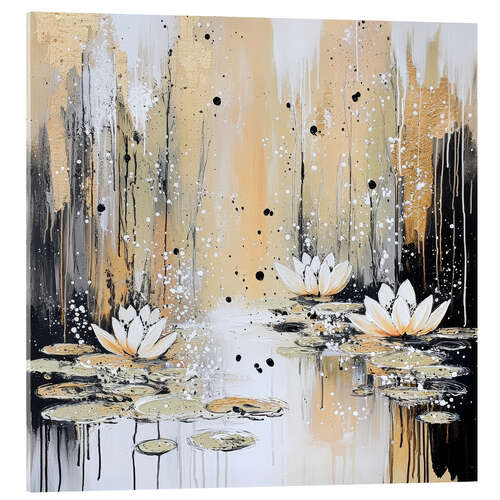 Acrylglasbild Der Seerosenteich