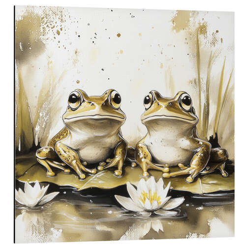 Obraz na aluminium Romantic Frogs