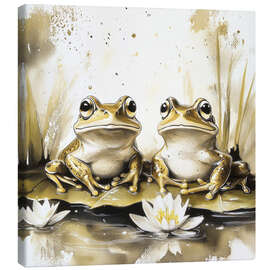 Canvas print Ribbits of Romance - DejaReve