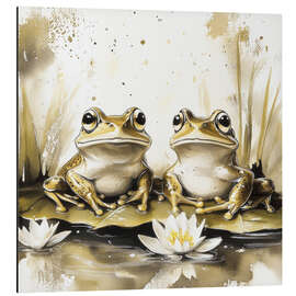 Magnettafel Romantische Frösche