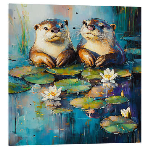 Acrylic print Love in Every Ripple