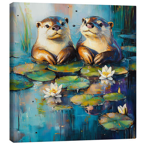 Leinwandbild Liebe in jeder Welle