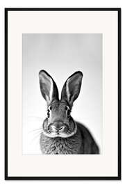Gerahmter Kunstdruck Baby Hase