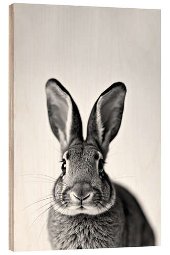 Tableau en bois Baby Rabbit