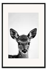 Gerahmter Kunstdruck Baby Rehkitz