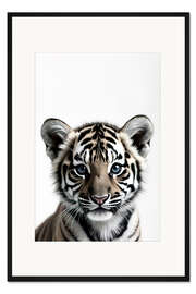 Gerahmter Kunstdruck Baby Tiger