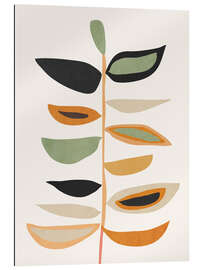 Stampa su plexi-alluminio Minimal Abstract Art Plant