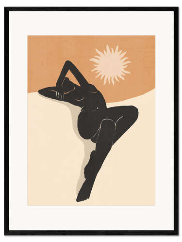Kehystetty taidepainatus Minimal Abstract Nude