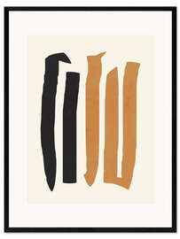 Inramat konsttryck Abstract Minimal XII