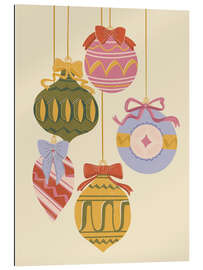 Gallery Print Vintage Weihnachtsschmuck mit Schleifen