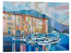 Acrylglasbild Landschaft der Italienischen Stadt Portofino - Iuliia Kotenko