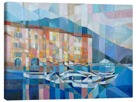 Leinwandbild Landschaft der Italienischen Stadt Portofino - Iuliia Kotenko