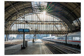 Cuadro de PVC Sunlight in the train station