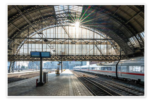 Poster Sunlight in the train station