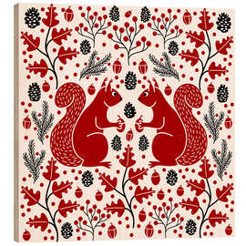 Puutaulu Red Squirrels in the Forest
