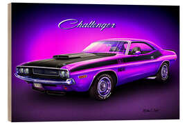 Tableau en bois 70 Challenger - Michael Fishel