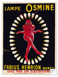 Autocolante decorativo Lampe Osmine - Leonetto Cappiello