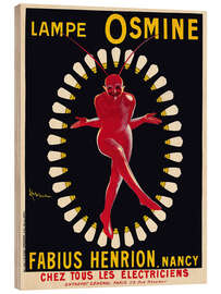 Obraz na drewnie Lampe Osmine - Leonetto Cappiello