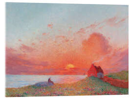 Acrylglasbild Coucher de soleil (Sonnenuntergang)