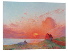 Hartschaumbild Coucher de soleil (Sonnenuntergang)