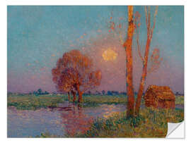 Wandsticker Sonnenuntergang in Brière