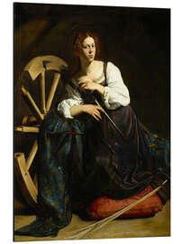 Alubild Die heilige Katharina von Alexandrien - Michelangelo Merisi (Caravaggio)
