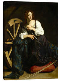 Lienzo Saint Catherine of Alexandria - Michelangelo Merisi (Caravaggio)