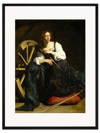 Gerahmter Kunstdruck Die heilige Katharina von Alexandrien