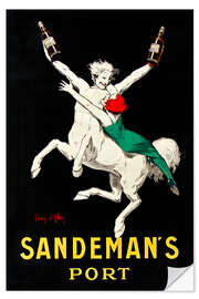 Wandsticker Sandeman's Port - Leonetto Cappiello