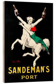 Holzbild Sandeman's Port - Leonetto Cappiello