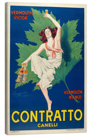 Canvastavla Vermouth Contratto - Leonetto Cappiello