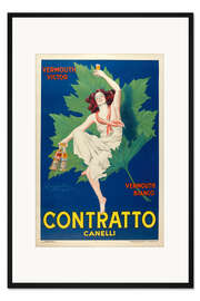 Gerahmter Kunstdruck Vermouth Contratto - Leonetto Cappiello