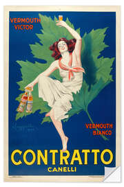 Wandsticker Vermouth Contratto - Leonetto Cappiello