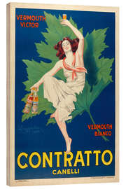 Puutaulu Vermouth Contratto - Leonetto Cappiello