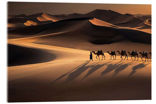 Acrylic print Desert Caravan