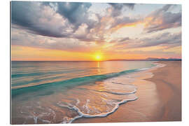 Stampa su plexi-alluminio Beach Sunset