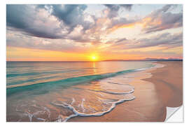 Wall sticker Beach Sunset