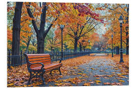 Hartschaumbild Herbststimmung