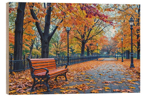 Tableau en bois Autumn Vibes
