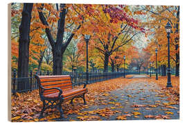 Tableau en bois Autumn Vibes - Mango Art