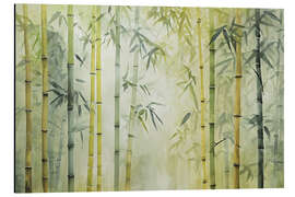 Aluminium print Bamboo Forest
