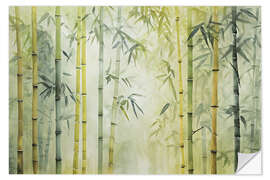 Wandsticker Bambuswald