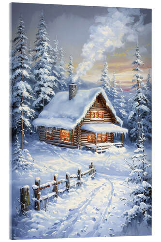 Tableau en verre acrylique Sweet Home