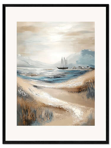 Gerahmter Kunstdruck Kuss des Winters