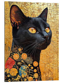 Gallery Print Flüstern der Mitternachtskatze