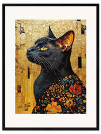 Framed art print Beauty in black