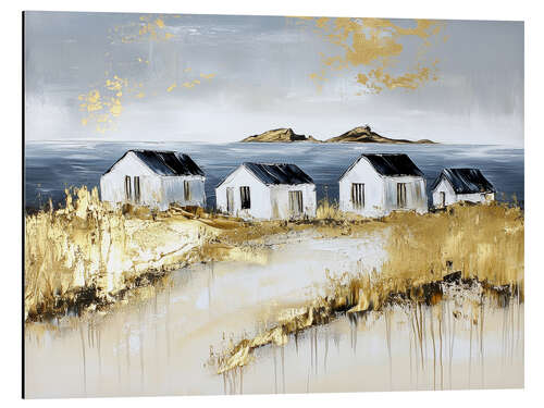 Tableau en aluminium October in gold