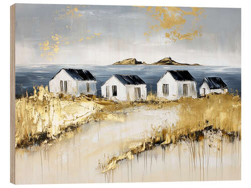 Cuadro de madera October in gold